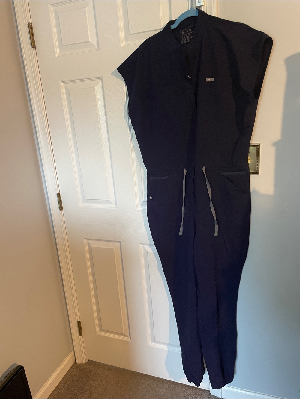 Figs Rafaela Jogger Scrub Jumpsuit Tall Extra Large Navy Blue